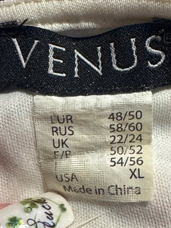 Venus Boho Lace-Trim Mini Dress in Cream and Purple - Picture 5 of 5